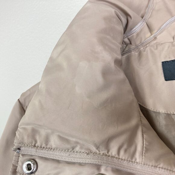 Kenneth Cole Reaction Women's Duck Down Quilted Puffer Jacket Size L Beige Tan - Picture 9 of 10